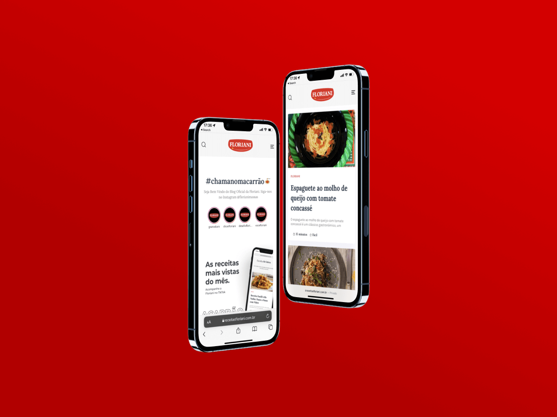 Receitas Floriani Capsula Agência de Marketing Digital